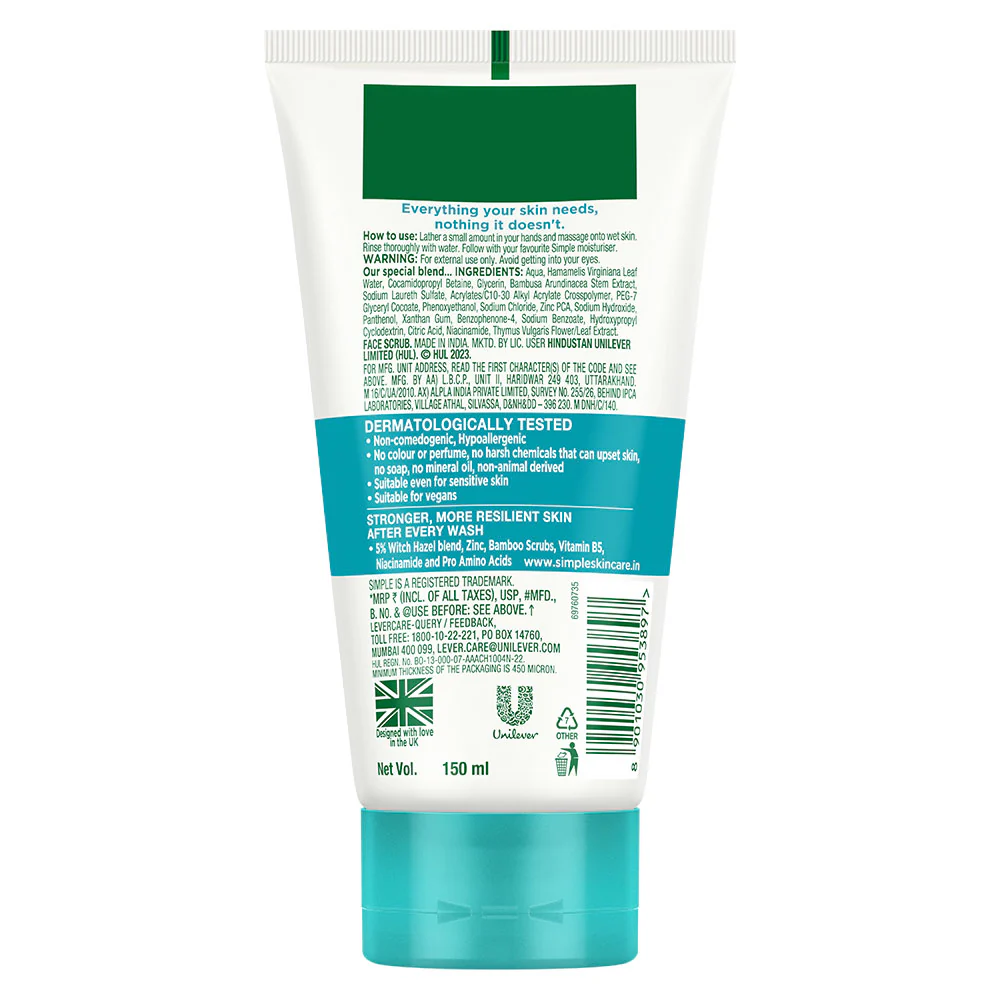 Clear Pore Facial Scrub 150ml - Image 10
