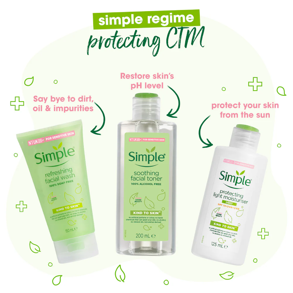 Facial Wash, Toner & Moisturiser Combo - (150ml +200ml +125ml) - Image 3
