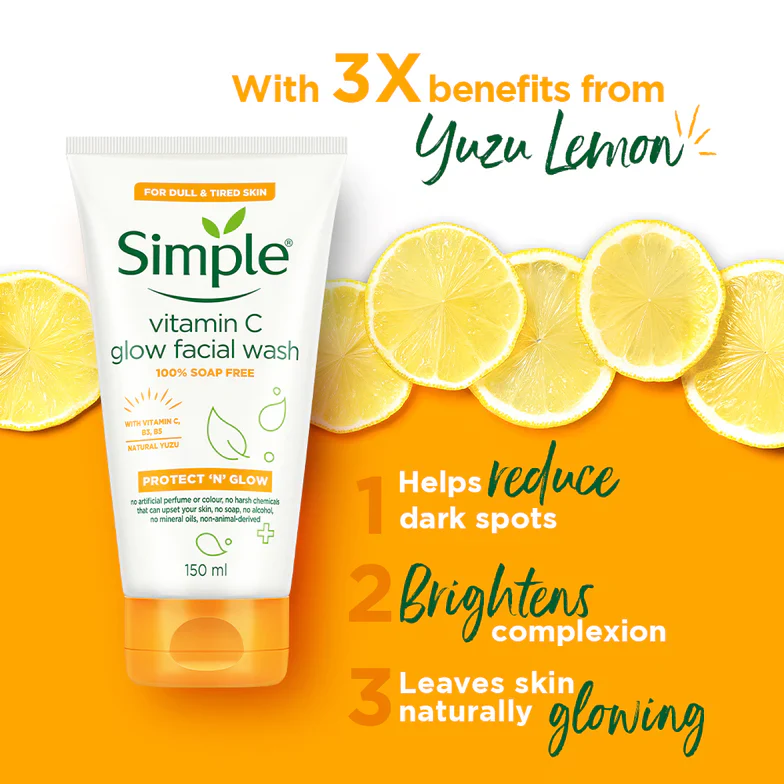 Vitamin C Glow Facial Wash + Moisturising Gel Combo - Image 4